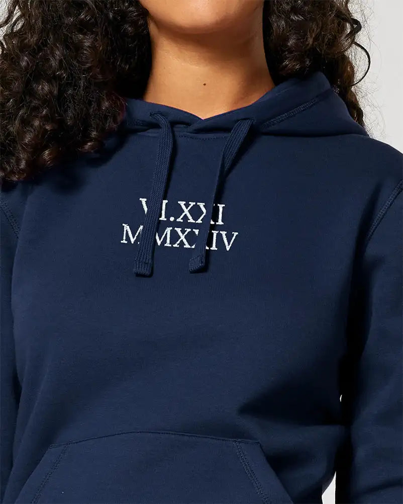 Hoodie unisexe personnalisé brodé - Centré