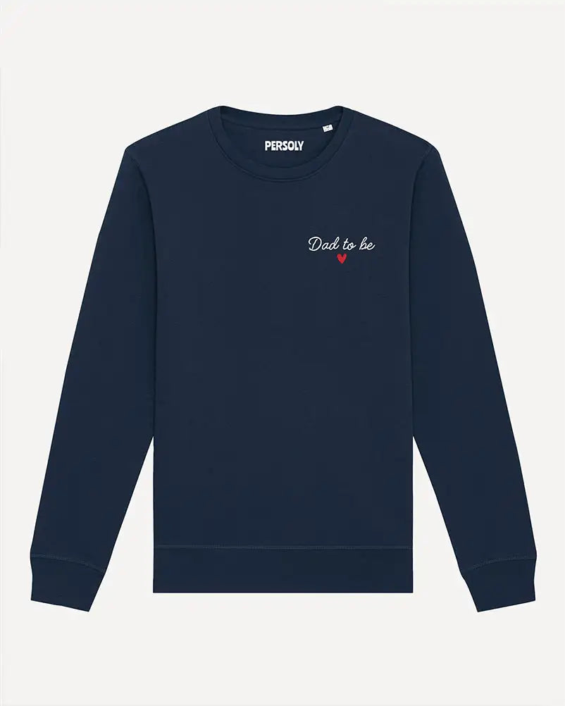 Sweat unisexe bleu personnalisé brodé